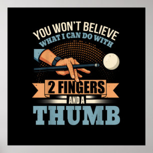 Pool Funny Billiards Poster