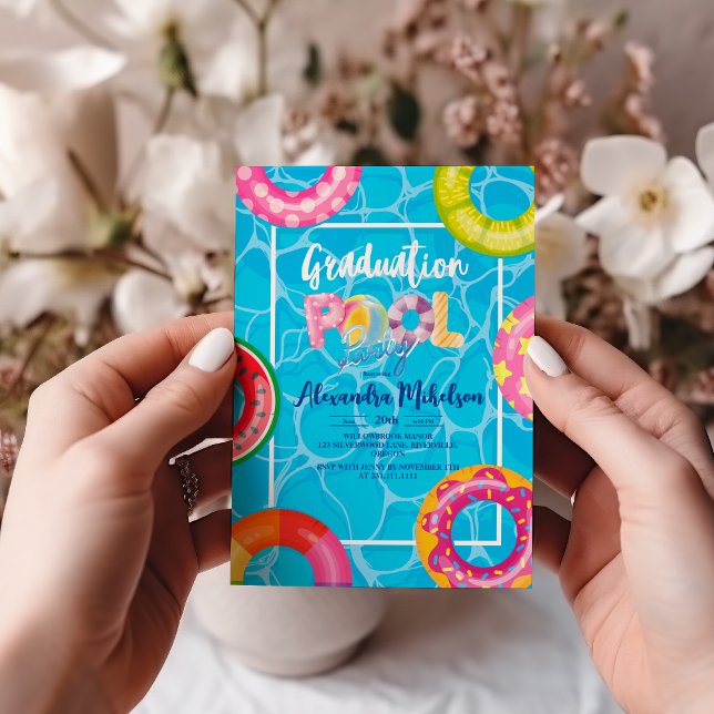 Pool Graduation Party Invitation (Creator Uploaded)