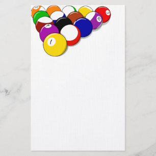 Pool Hall Balls Rack Em Sports Leisure Billiards Stationery