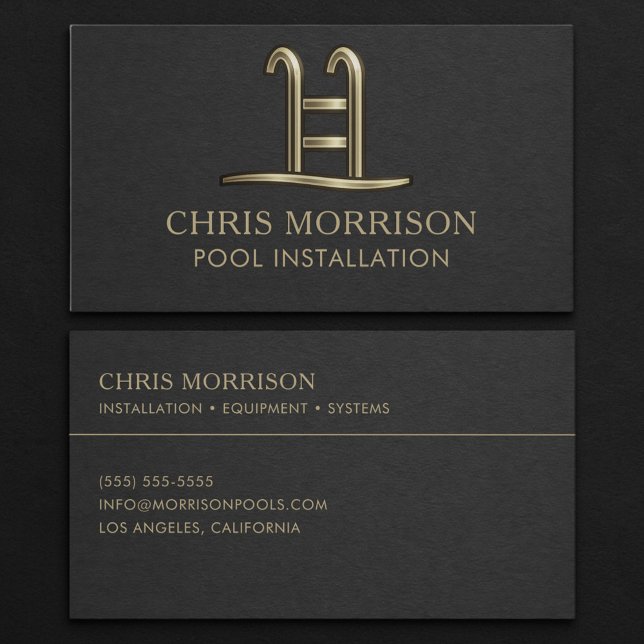 Pool Installation Business Card (Creator Uploaded)