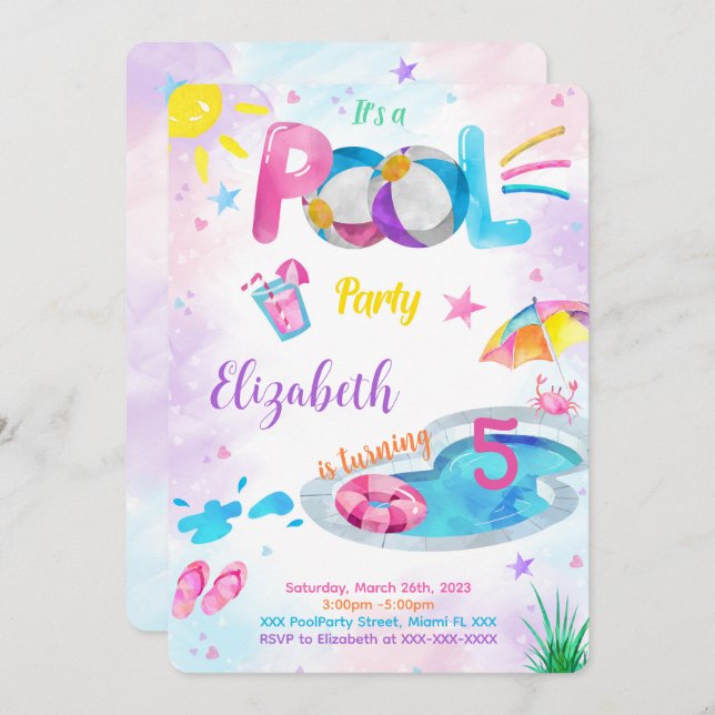 Pool Invitation (Front/Back)