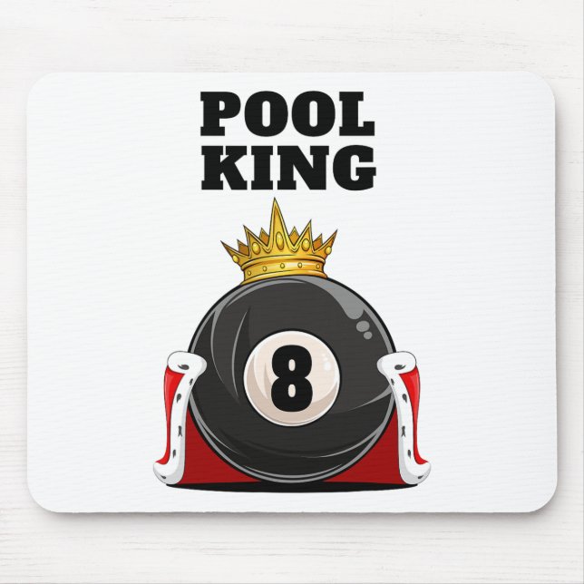 Pool King Boys Pool Billiards Mens Pool  Mouse Pad (Front)
