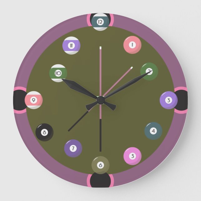 Pool Large Clock (Front)