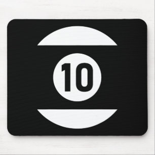 Pool Ll 10 Matching Billiards Gift Easy Halloween Mouse Pad