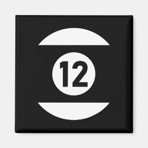 Pool Ll 12 Matching Billiards Gift Easy Halloween Magnet