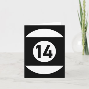 Pool Ll 14 Matching Billiards Gift Easy Halloween Card