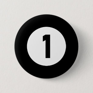 Pool Ll 1 Matching Billiards Gift Easy Halloween C 6 Cm Round Badge