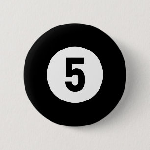 Pool Ll 5 Matching Billiards Gift Easy Halloween C 6 Cm Round Badge