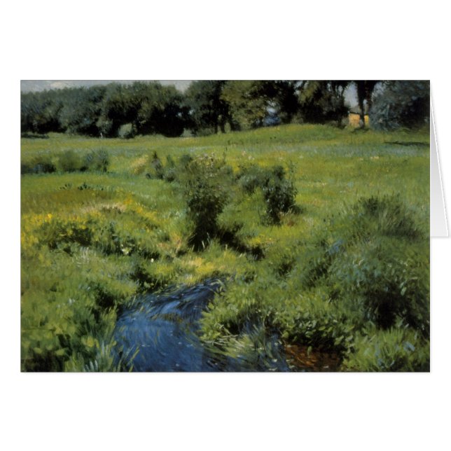 Pool Medfield by Dennis Miller Bunker, Vintage Art (Front Horizontal)