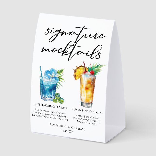 Pool Mocktails Blue Hawaiian Piña Colada (Front)