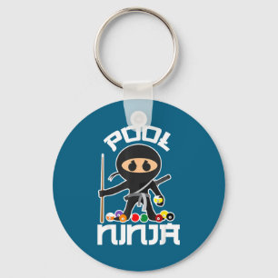 Pool Ninja Pocket Billiards Lover Key Ring