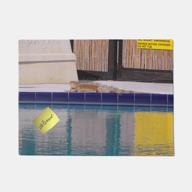 Pool of the Iguana Doormat (Front)