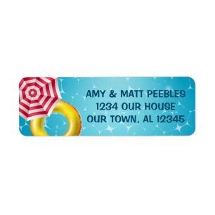 Pool Party Address Labels
