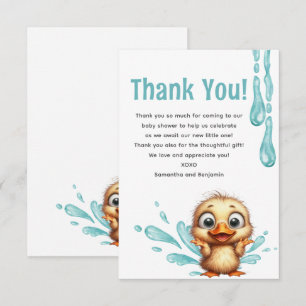 Pool Party baby shower Thank You Card