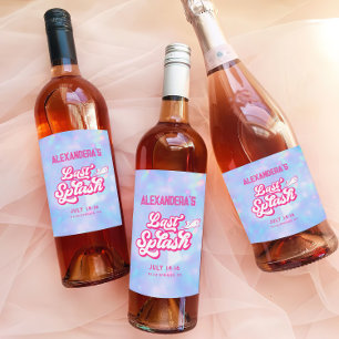 Pool Party Bachelorette  Wine Label