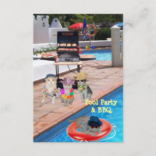Pool Party & BBQ Invitation