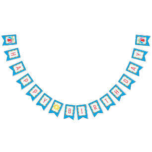 Pool Party Beach Ball Birthday Bunting Bunting