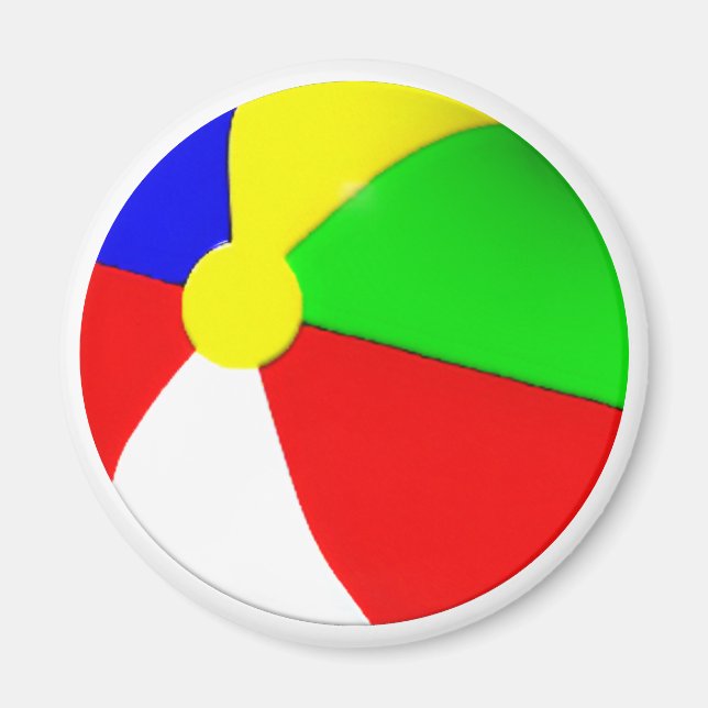 Pool Party Beach Ball Favours Magnet (Front)