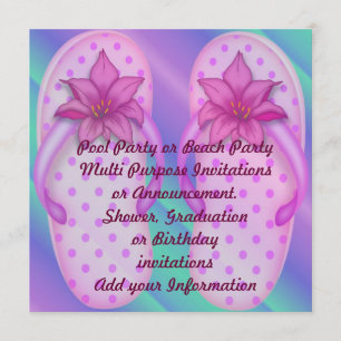 Pool Party Beach Multi purpose Invitation