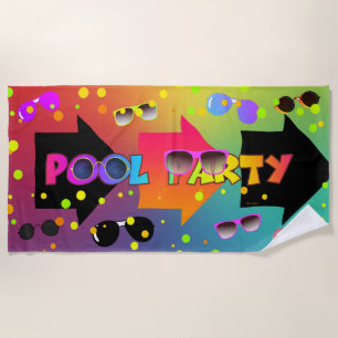 Pool Party Beach Towel