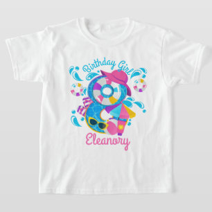 Pool Party Birthday Eight Summer T-Shirt