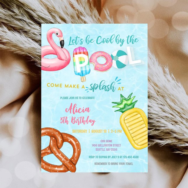 Pool Party Birthday Invitation (Creator Uploaded)