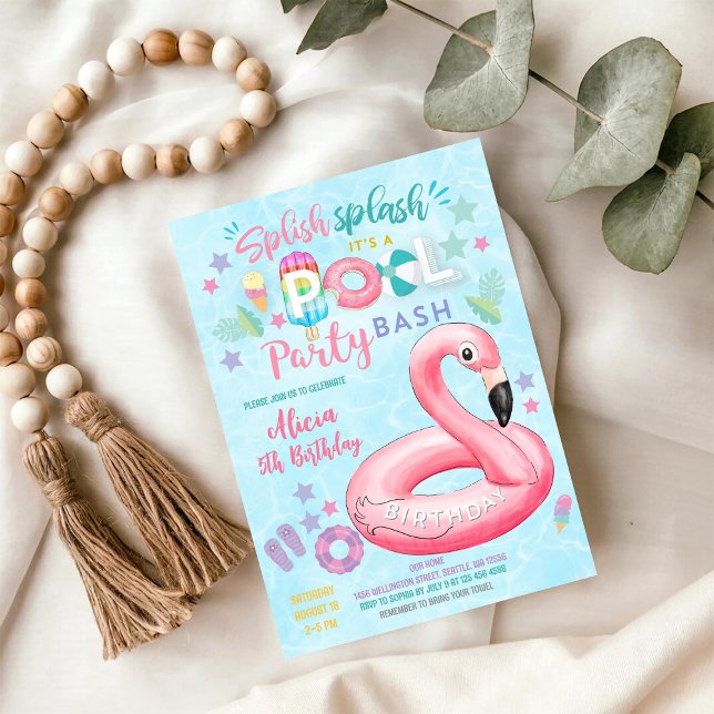 Pool Party Birthday Invitation (Creator Uploaded)