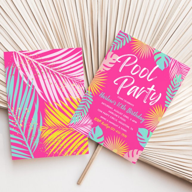 Pool Party Birthday Invitation | Pool Party  (Creator Uploaded)