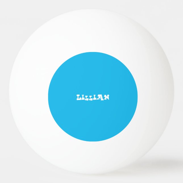 Pool Party Blue Custom Ping Pong Ball (Front)