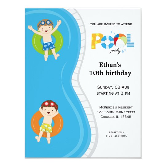 Pool Party (boy) Card