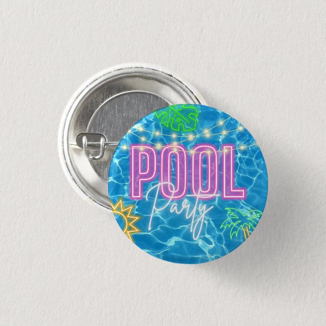 Pool Party Button (Front & Back)
