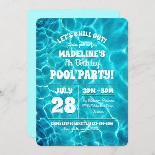 Pool Party Celebration Invitation