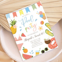 Pool Party for Girls Sweet 16 Birthday