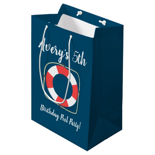 Pool Party Gift Party Bags (Front Angled)