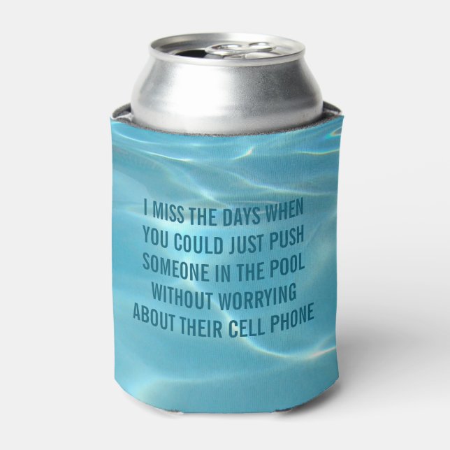 Pool Party Humourous Can Cooler (Can Front)