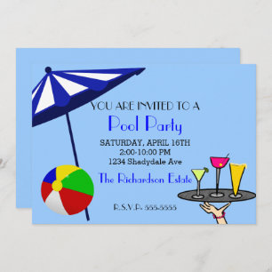Pool Party Invitation
