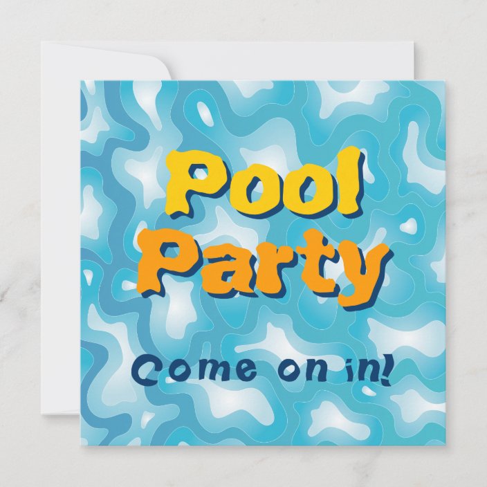 Pool Party Invitation | Zazzle.com.au