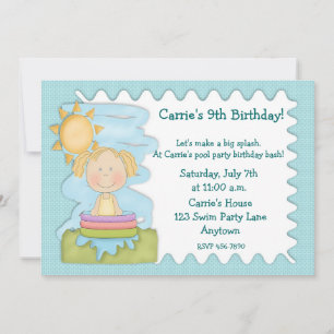 Pool Party Invitation