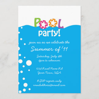 Pool Party Invitation