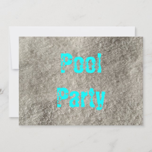 Pool Party Invitation (Front)