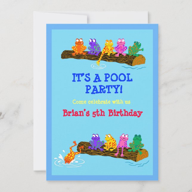 Pool Party! Invitation (Front)