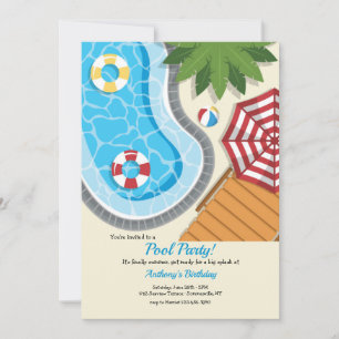 Pool Party Invitation