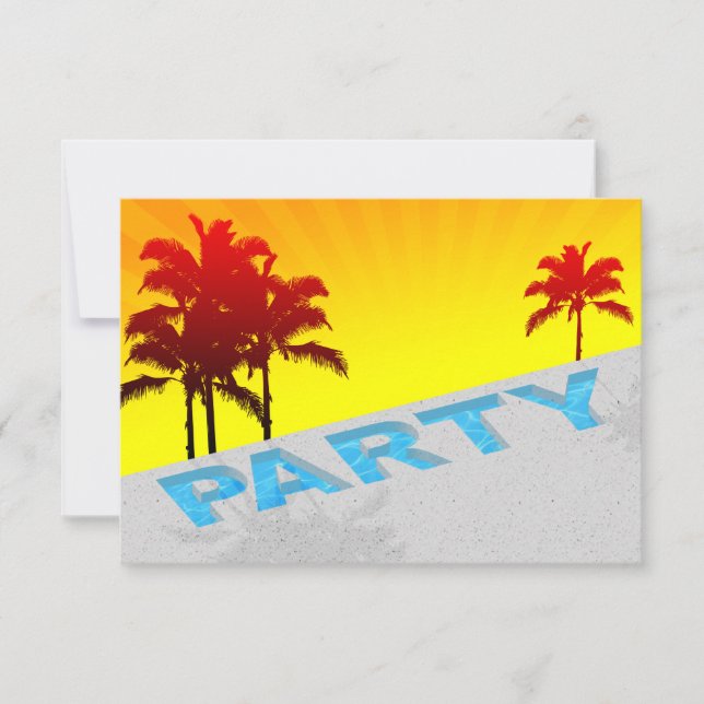 pool party invitation (Front)