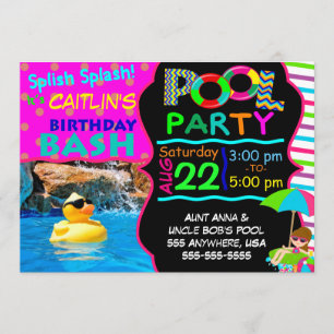 Pool Party Invitation