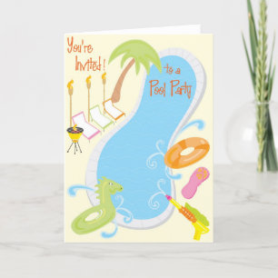 Pool Party Invitation
