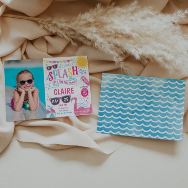 Pool Party Invitation, Pool Bash Birthday Invite (Creator Uploaded)