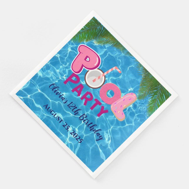 Pool Party Napkin (Corner)