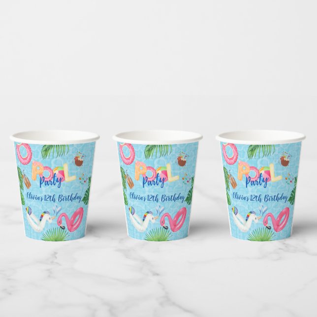 Pool Party Paper Cups (Multi)