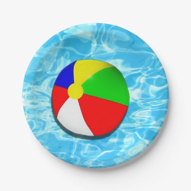 Pool Party Paper Plate (Front)