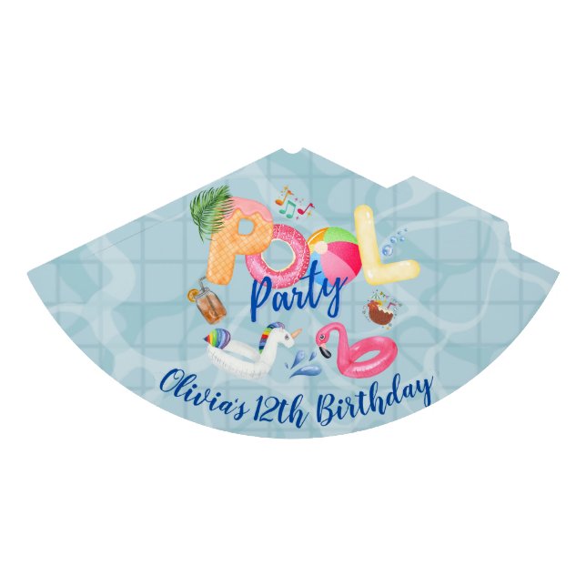 Pool Party Party Hat (Front)